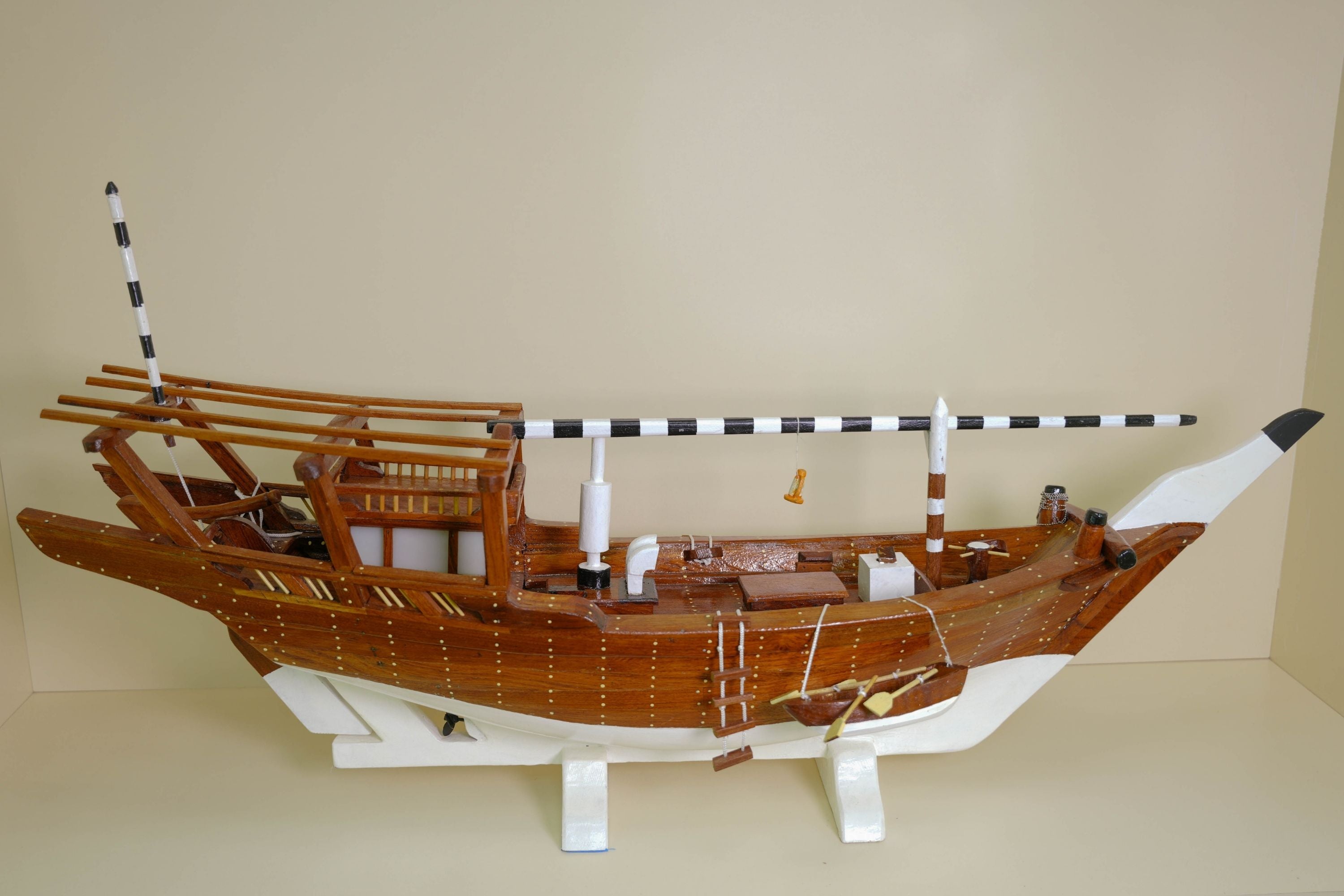 مجسم لنج سماج تراثي 115 سم من الساج البورمي – سماج الطواش
