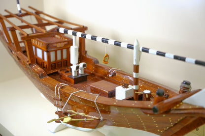 مجسم لنج سماج تراثي 115 سم من الساج البورمي – سماج الطواش
