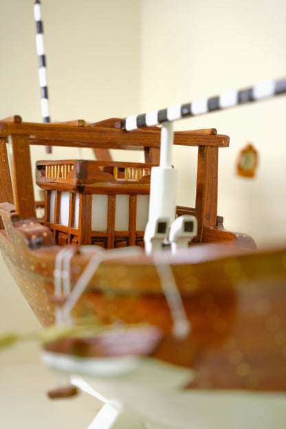 مجسم لنج سماج تراثي 115 سم من الساج البورمي – سماج الطواش
