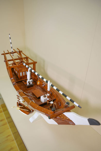 مجسم لنج سماج تراثي 115 سم من الساج البورمي – سماج الطواش
