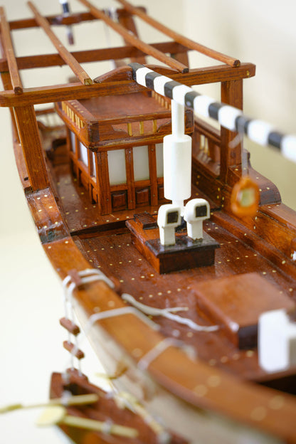 مجسم لنج سماج تراثي 115 سم من الساج البورمي – سماج الطواش
